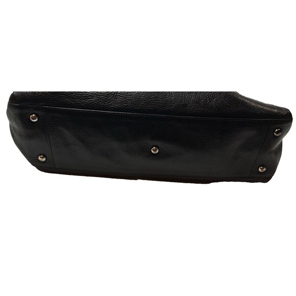 Furla Italian Pebble Leather Hobo Bag Tan Handles Zipper Sides Snap Closure - Picture 9 of 11